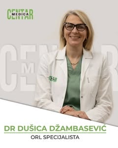 dr Dušica Džambasević, ORL specijalista — Centar Medica Čačak