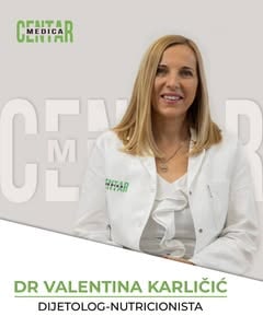 dr Valentina Karličić, dijetolog i nutricionista — Centar Medica Čačak